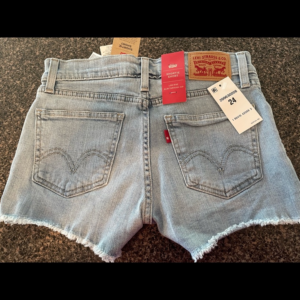 New with tags Levi’s shorts, size 24, not for sale